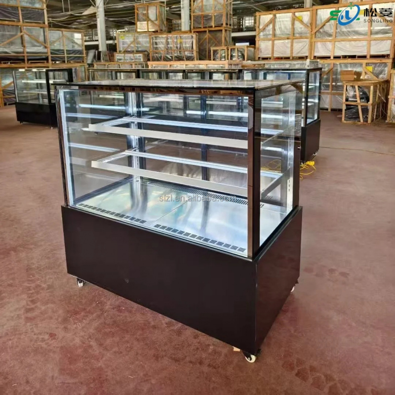 맞춤형 모던 사각형 유리 케이크 진열 캐비닛 1500m - Glass Cabinet Display 리뷰 및 가격