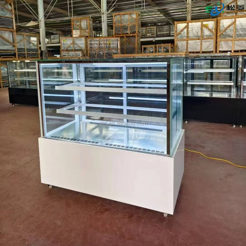 맞춤형 모던 사각형 유리 케이크 진열 캐비닛 1500m - Glass Cabinet Display 리뷰 및 가격