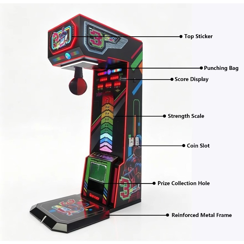 상업용 아케이드 센터용 전자식 복싱 챔피언 빅 펀치 킥 - Arcade Games & Vending Llc Photos 리뷰 및 가격