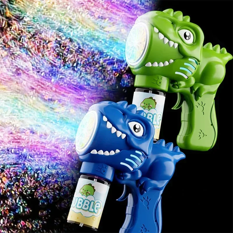 6 홀 공룡 버블 머신 전기 버블 건 빛 완전 자동 버 - Bubble Gum Machine 리뷰 및 가격